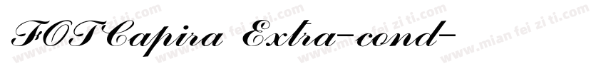 FOTCapira Extra-cond字体转换